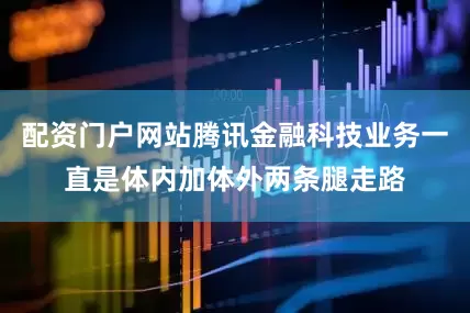 配资门户网站腾讯金融科技业务一直是体内加体外两条腿走路